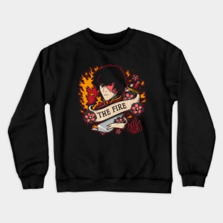 Fire Tattoo Crewneck Sweatshirt